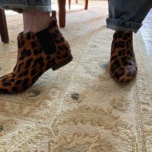 Sam Edelman Animal Print Ankle Booties